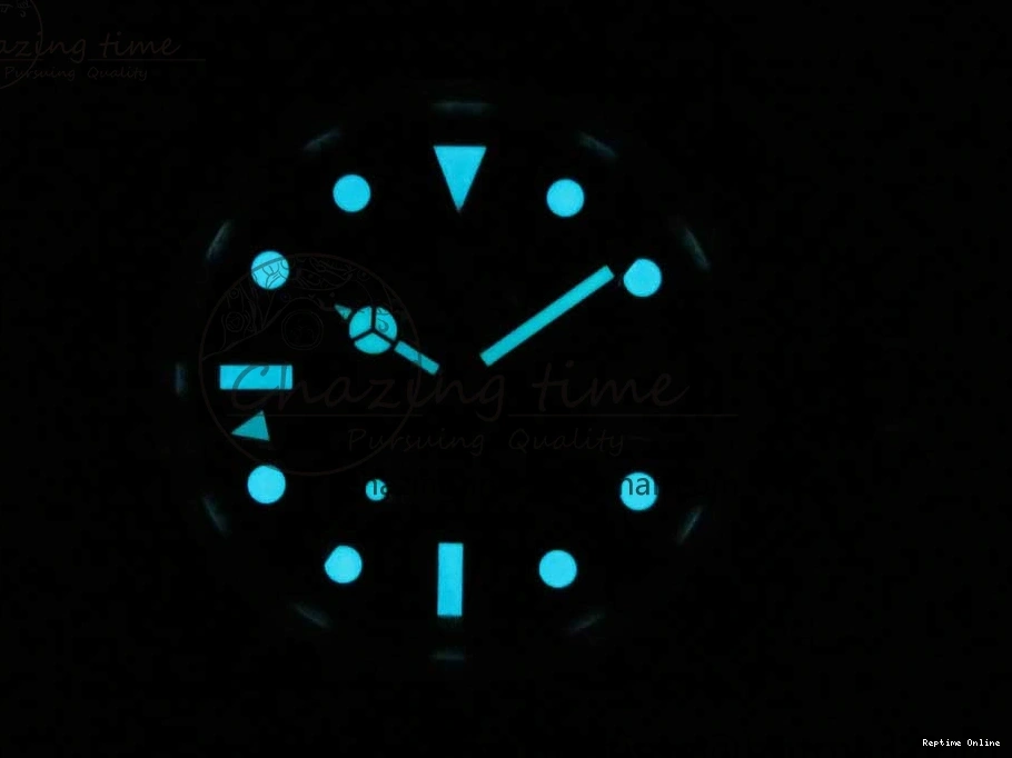 0201 UrbanChic GMT-Master II 126710 BLRO BPF Black Green Ceramic Bezel SS Black Dial on SS Jubilee Bracelet A 3347